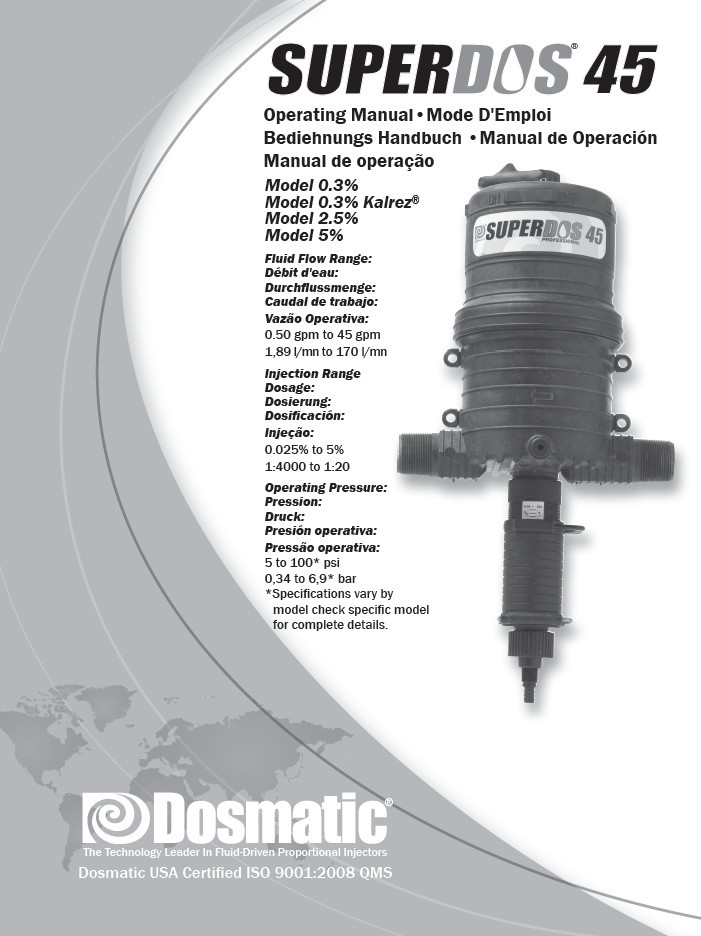 SuperDos45 2.5%比例加药器