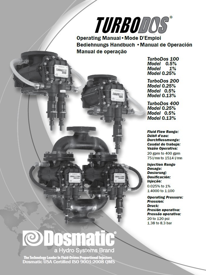TurboDos200 0.13%双溶液比例配比泵