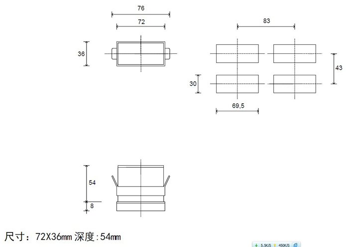 GEFRAN 4T72尺寸图