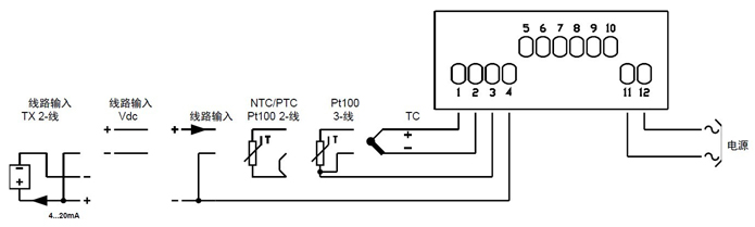 GEFRAN 4T72接线图