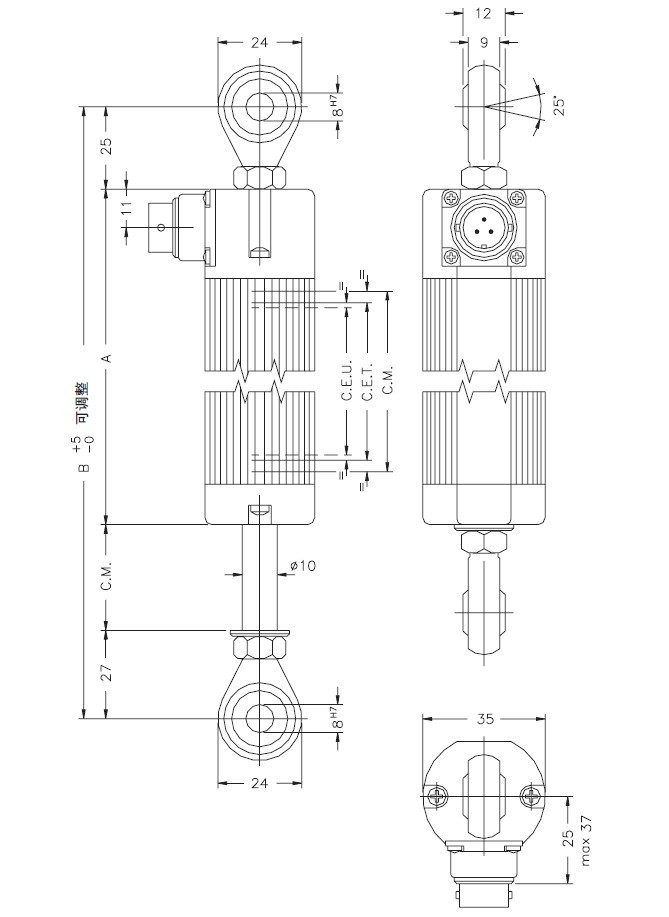 GEFRAN【PC】直线位移传感器